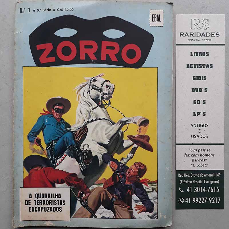 Zorro 5ª Série Nº 1 – EBAL