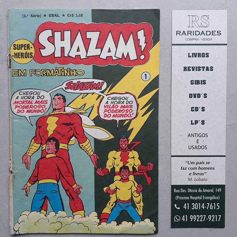 Shazam Super-Heróis em Formatinho 3ª Série N. 1 – EBAL