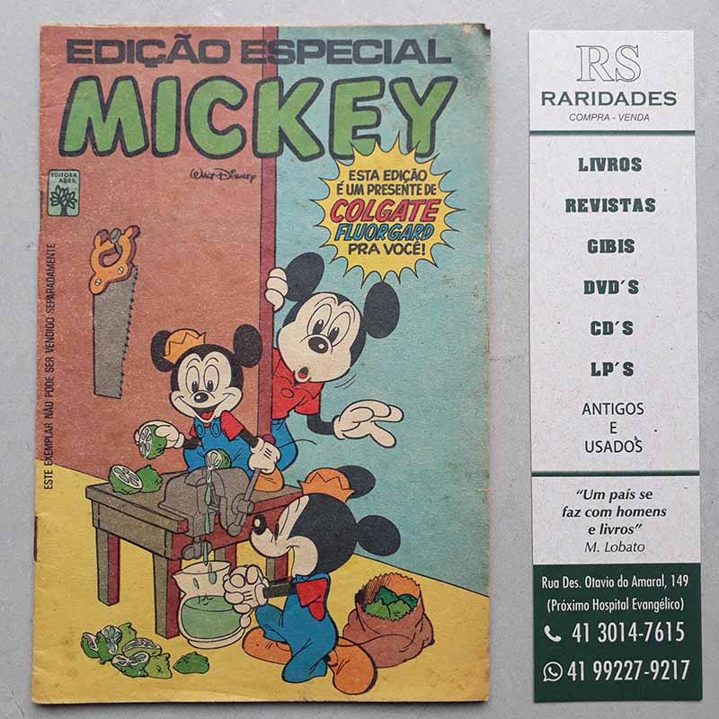 Mickey Edição Especial Colgate N° 1 – Editora Abril