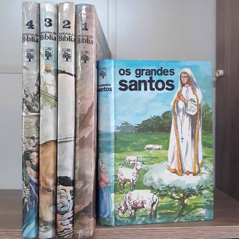 Coleção Histórias da Bíblia e Livro Os Grandes Santos – Abril Cultural