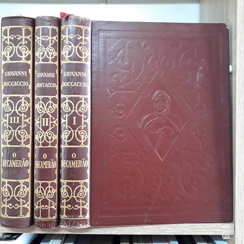 O Decamerão 3 Volumes – Giovanni Boccaccio; Livraria Martins