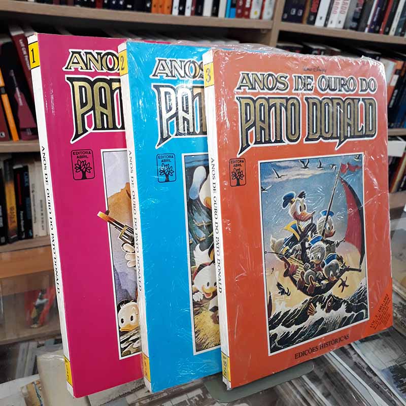 Anos de Ouro do Pato Donald Volumes 1, 2 e 3 – Editora Abril