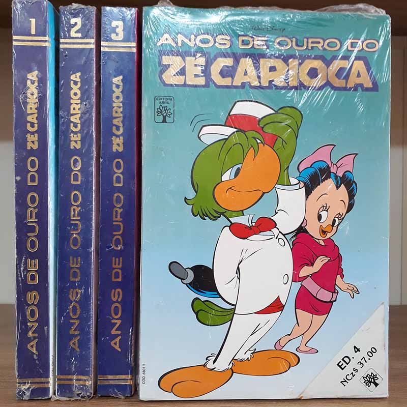 Anos de Ouro do Zé Carioca 4 Volumes – Editora Abril