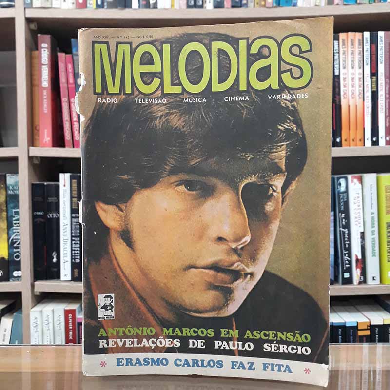 Revista Melodias Nº 143 Antônio Marcos, Paulo Sérgio, Erasmo Carlos