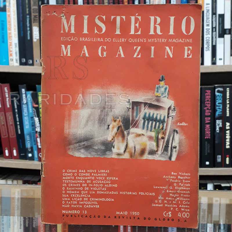 Mistério Magazine Ellery Queen nº 13 Maio/1950