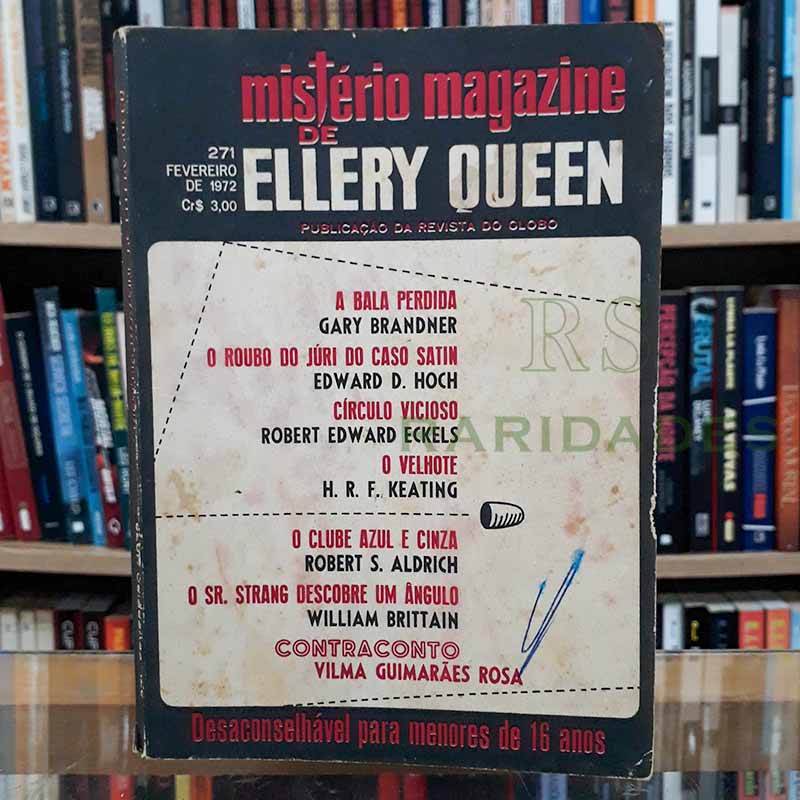 Mistério Magazine Ellery Queen nº 271 Fevereiro/1972