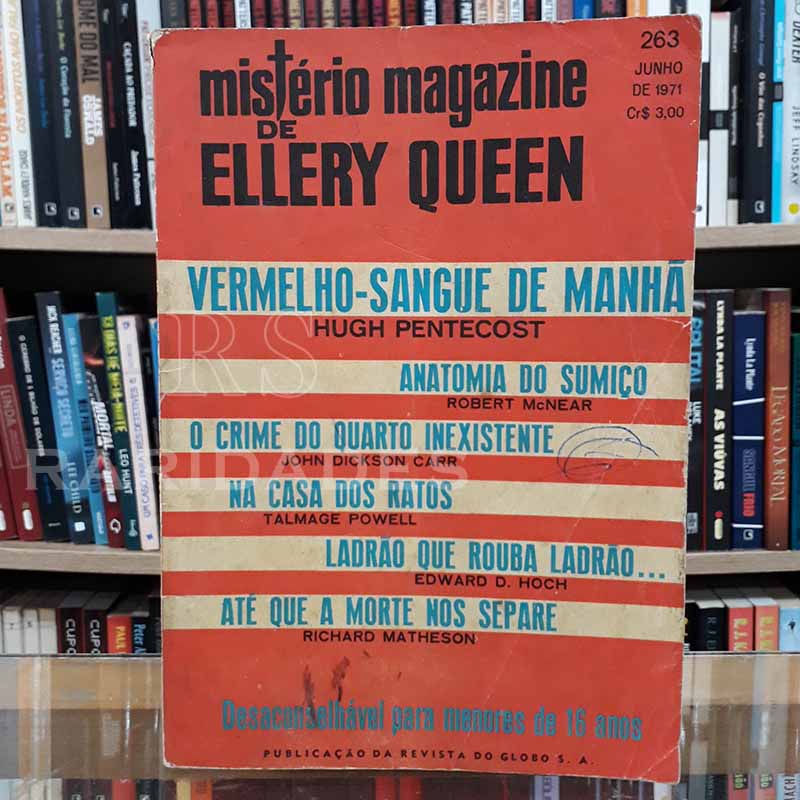 Mistério Magazine Ellery Queen nº 263 Junho/1971