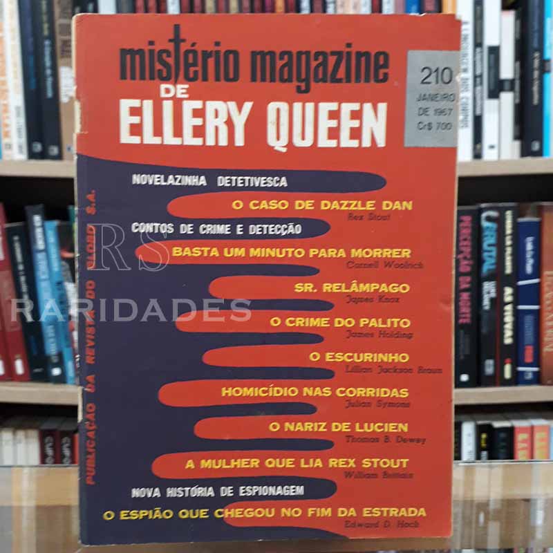 Mistério Magazine Ellery Queen nº 210 Janeiro/1967