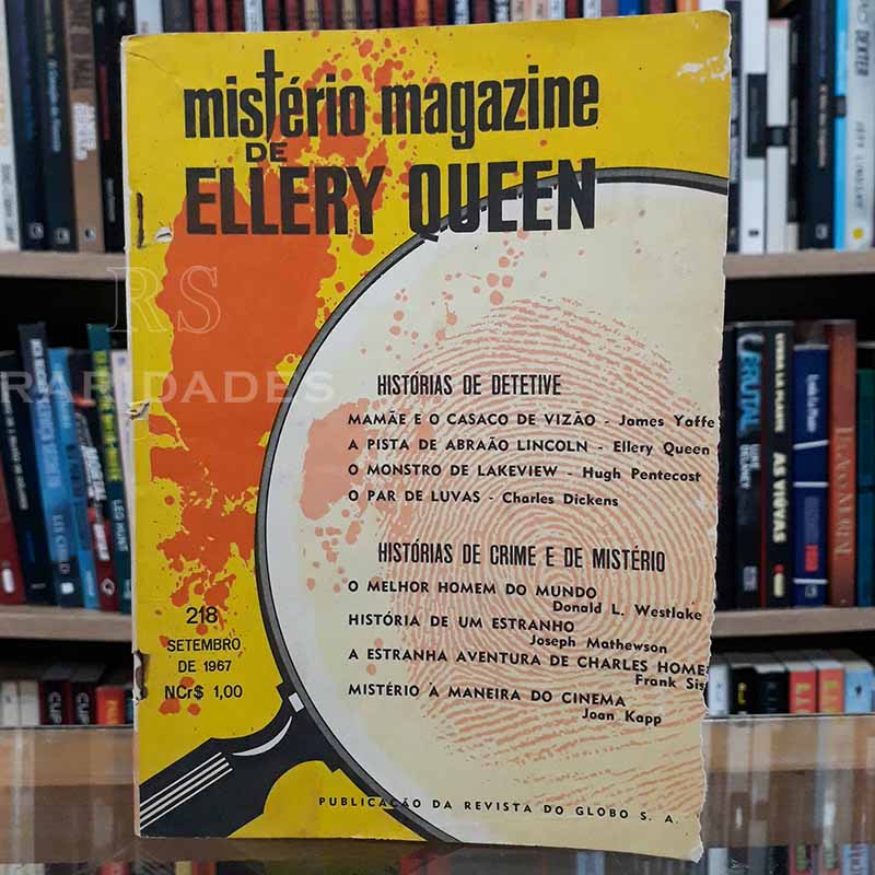 Mistério Magazine Ellery Queen nº 218 Setembro/1967