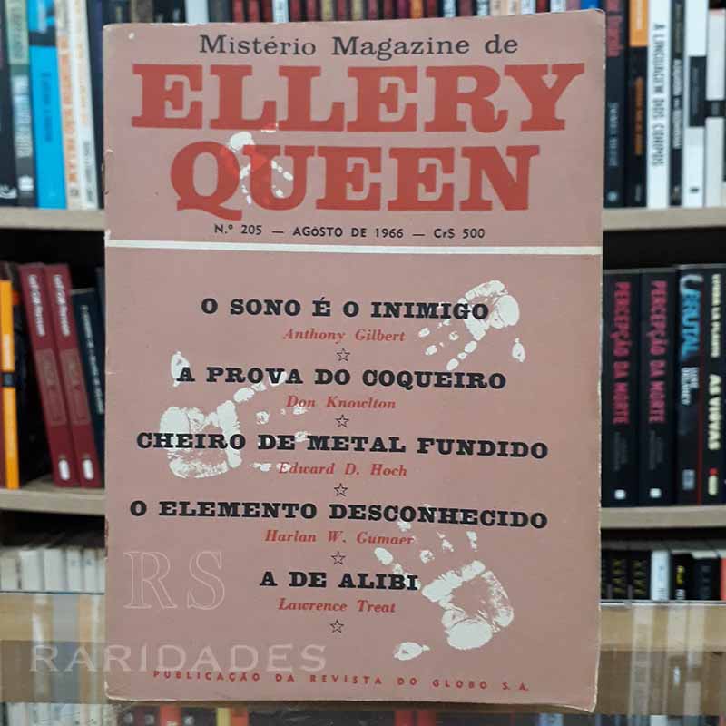 Mistério Magazine Ellery Queen nº 205 Agosto/1966