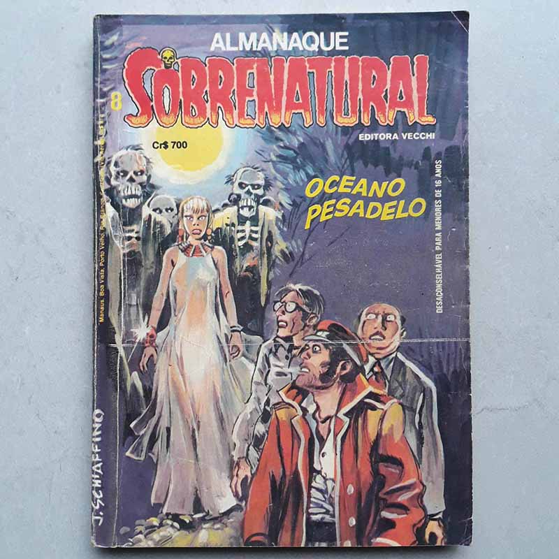 Almanaque Sobrenatural (Vecchi) 8 Ano 1983 Oceano Pesadelo