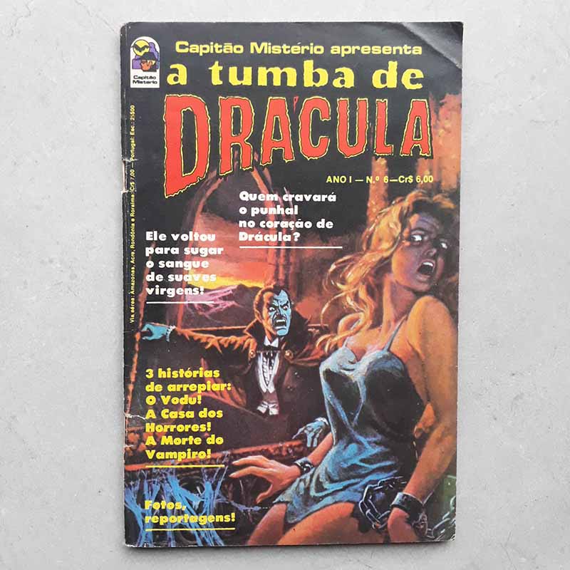 A Tumba de Drácula n 6 Ano 1977 (Bloch Editores; Capitão Mistério Apresenta)