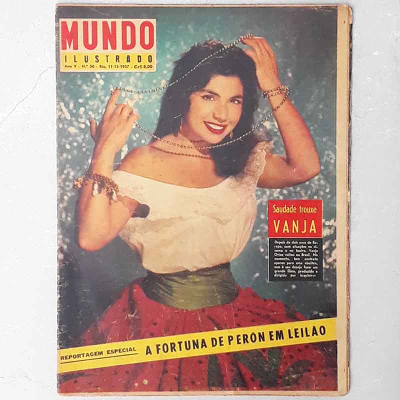 Foto Revista Mundo Ilustrado N.º 50 Dezembro/1957 Vanja Orico