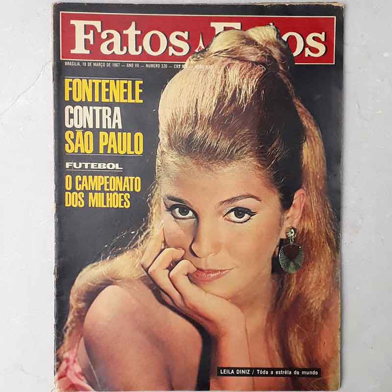 Revista Fatos e Fotos N.º 320 Março/1967: Capa Leila Diniz