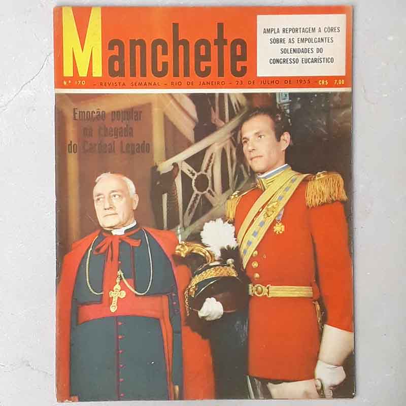 Revista Manchete N.º 170 Julho/1955 Cardeal Dom Aloisi Masella