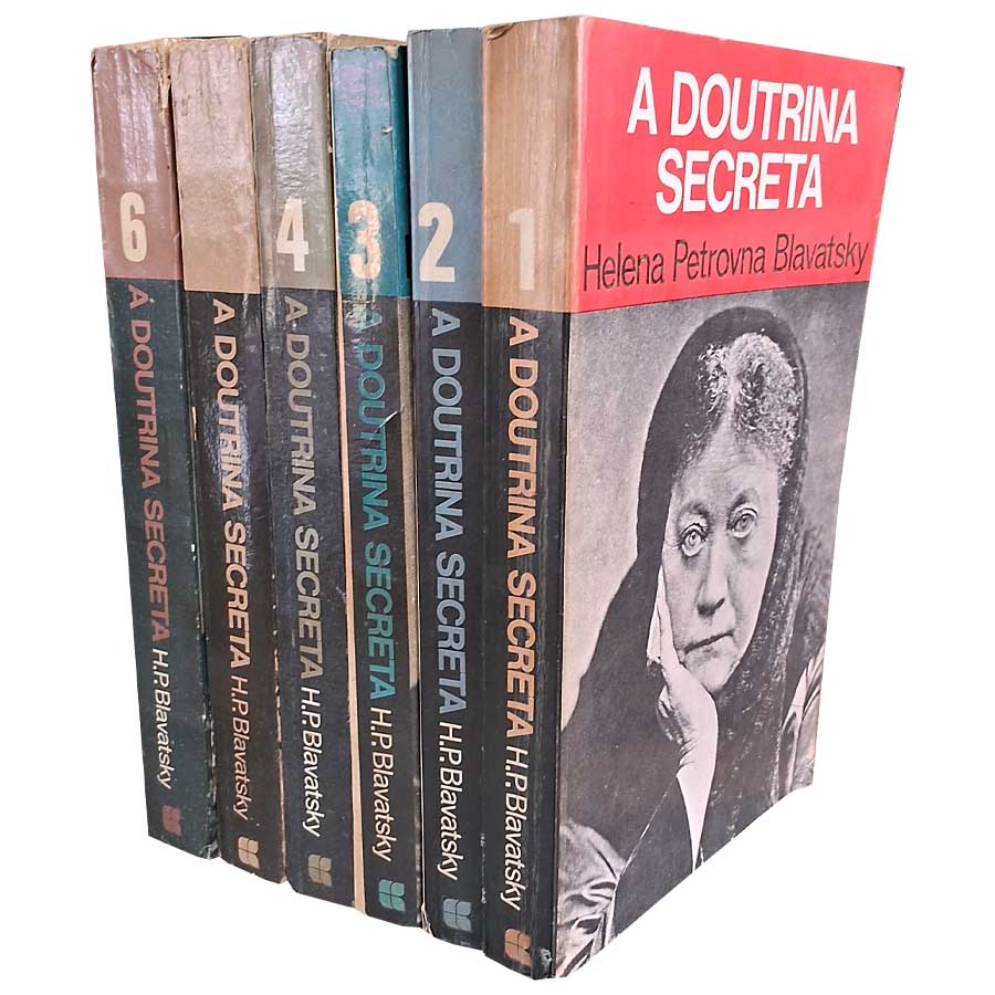 A Doutrina Secreta. Obra completa em 6 Volumes.  Autor: Helena Petrovna Blavatsky.  Livros Usados.  Editora: Civilização Brasileira. 