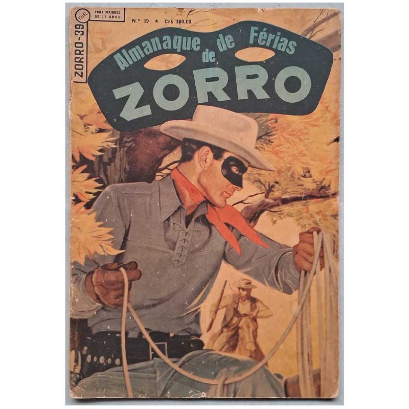 Almanaque de Férias Zorro 2ª Série Nr 39 Julho/1965 Ebal