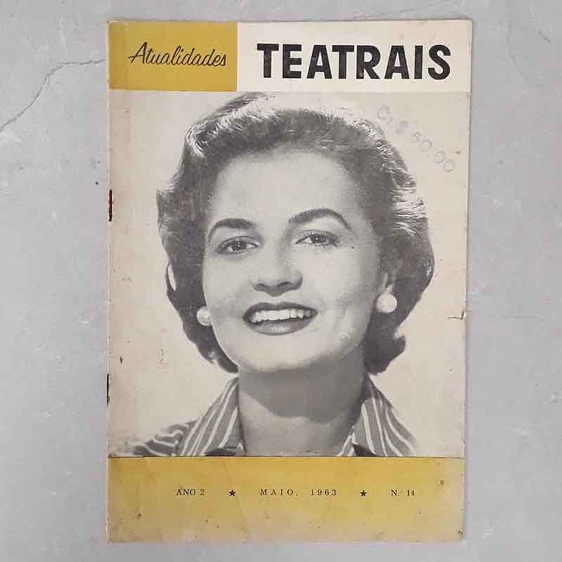 Revista Atualidades Imagem Teatrais N.º 14 Ano 1963 Capa Rosamaria Murtinho