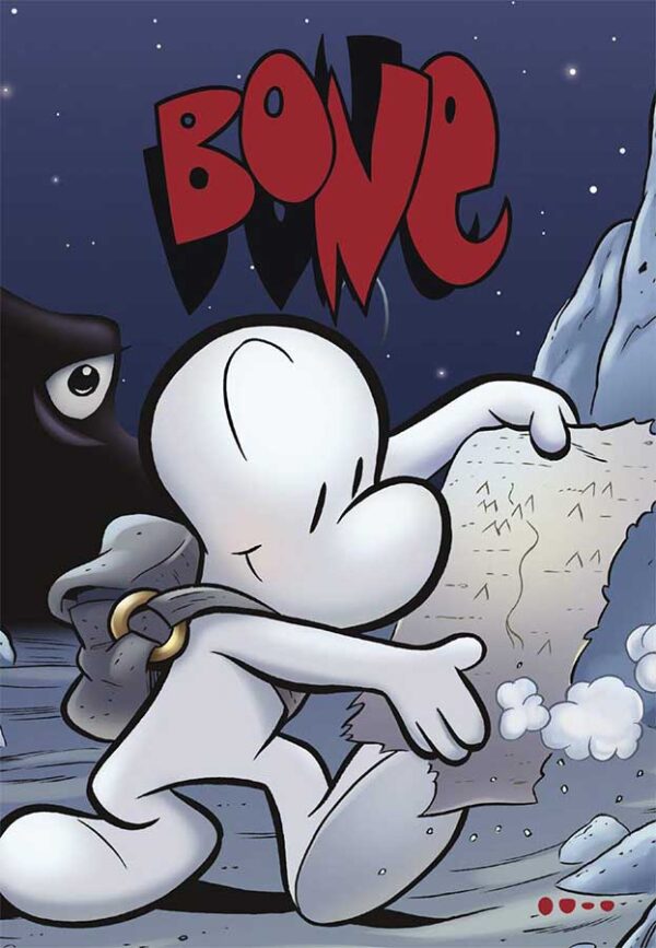 Bone 1: O Vale ou Equinócio Vernal.  Autor: Jeff Smith.  Graphic Novels seminovos.  Editora: Todavia. 