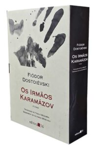 Box Os Irmãos Karamázov.  Obra completa em dois volumes.  Autor: Fiódor Dostoiévski.  Livros Usados. Livros em box.  Editora: 34. 