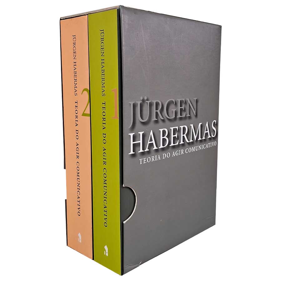 Box Teoria do Agir Comunicativo.  Autor: Jurgen Habermas.  Obra completa em dois volumes. Racionalidade da Ação e Racionalização Social. Sobre a Crítica da Razão Funcionalista.  Livros Usados. Livros em box. 