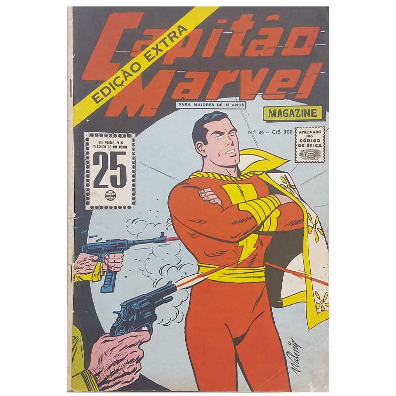 Capitão Marvel Nr 86 Rge Agosto/1966 Edição Extra