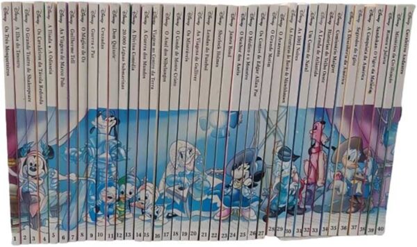 Coleção Clássicos da Literatura Disney completa em 40 volumes.  Graphic Novels seminovos. Clássicos das histórias Disney em quadrinhos.  Editora: Abril. 