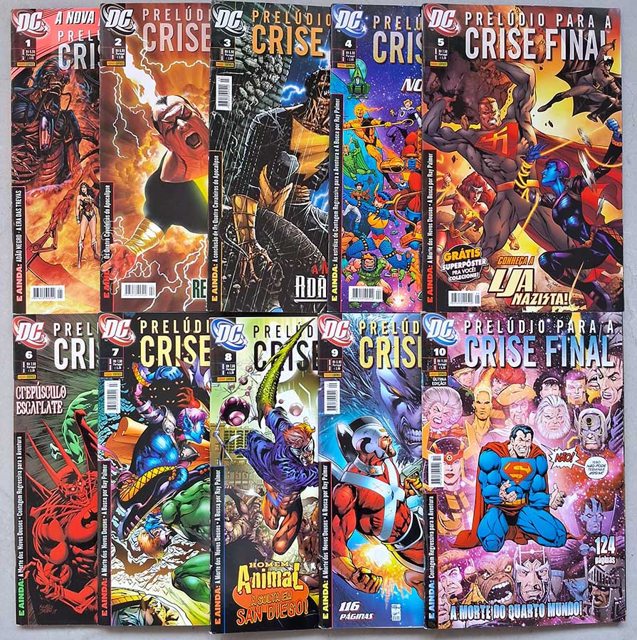 Prelúdio para a Crise Final/Panini – Coleção 10 Volumes