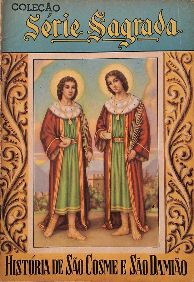 Coleção Série Sagrada nº 12. História de São Cosme e São Damião.  Gibis antigos. Revistas em Quadrinhos.  Editora: EBAL.  Edição: Agosto/1954. 