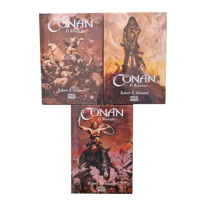 Conan o Bárbaro: 3 Volumes (Capa Dura; Pipoca & Nanquim)