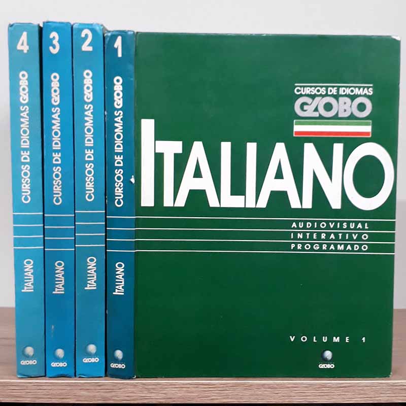 Curso de Idiomas Globo Italiano - coleção 4 Volumes