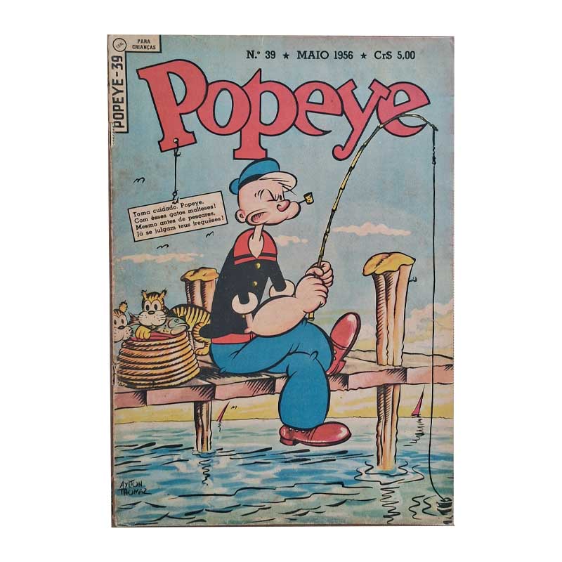 Popeye 1ª Série Nr 39 Maio/1956 Ebal