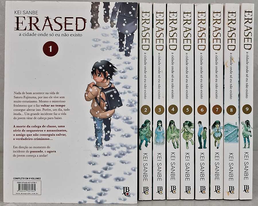 Erased: Coleção volumes 1 ao 9 – JBC