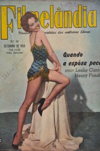 Filmelândia número 58.   Revistas antigas de cinema. Capa com Leslie Caron. Contracapa com Debbye Reynolds e Bob Wagner. Editora:  Rio Gráfica Editora.  Edição: Setembro/1959. 