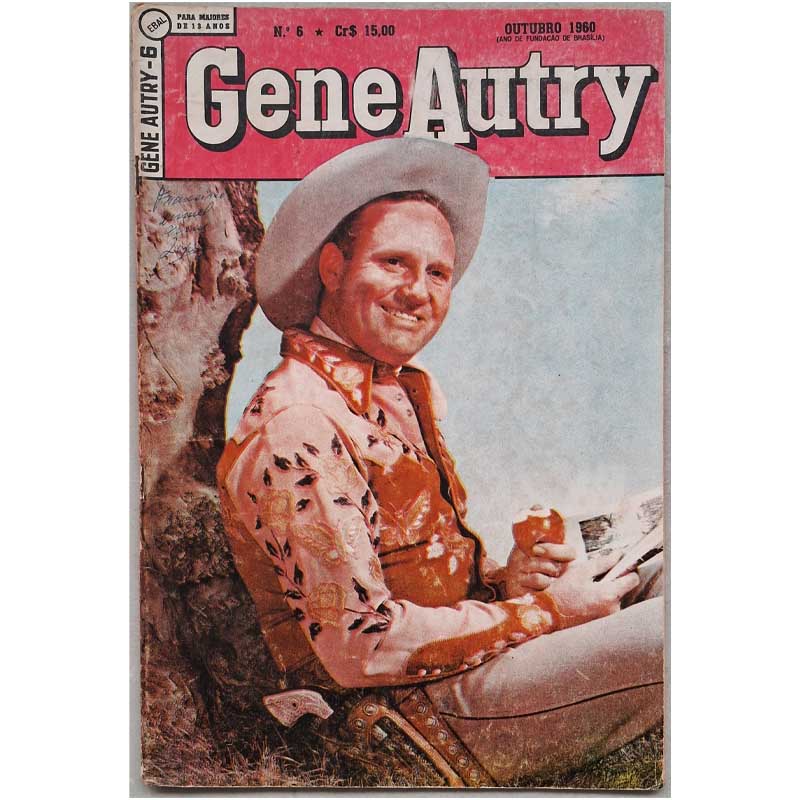 Gene Autry 2ª Série Ebal Nr 06 Outubro/1960