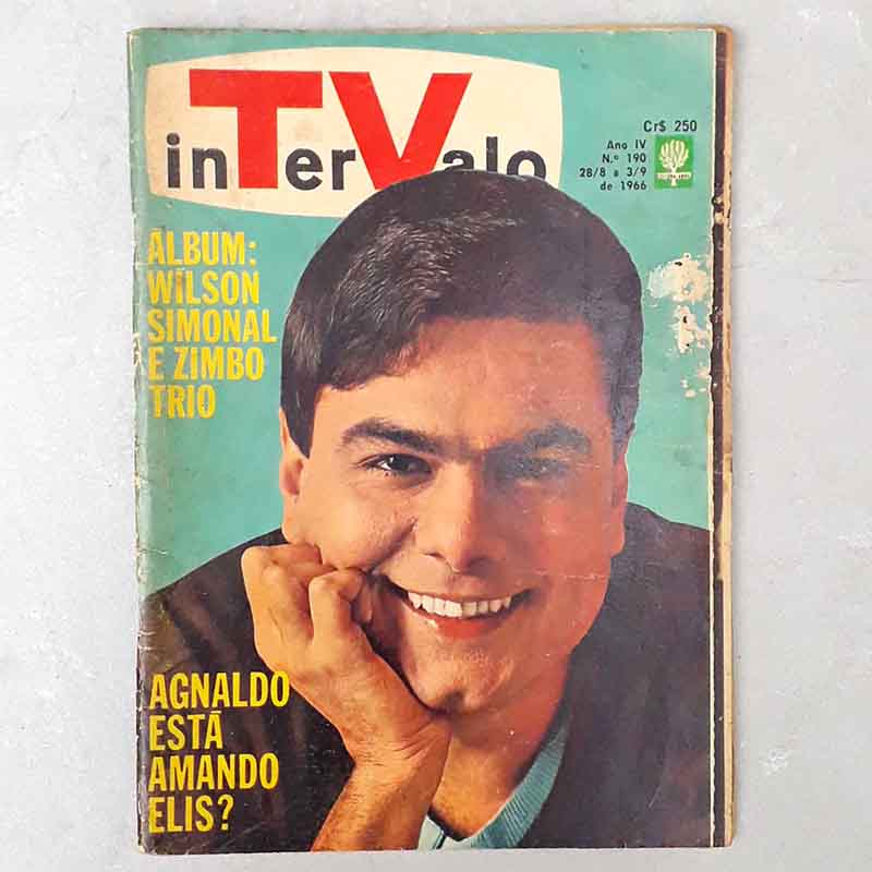 Imagem Revista Intervalo N.º 190 Capa Agnaldo Rayol