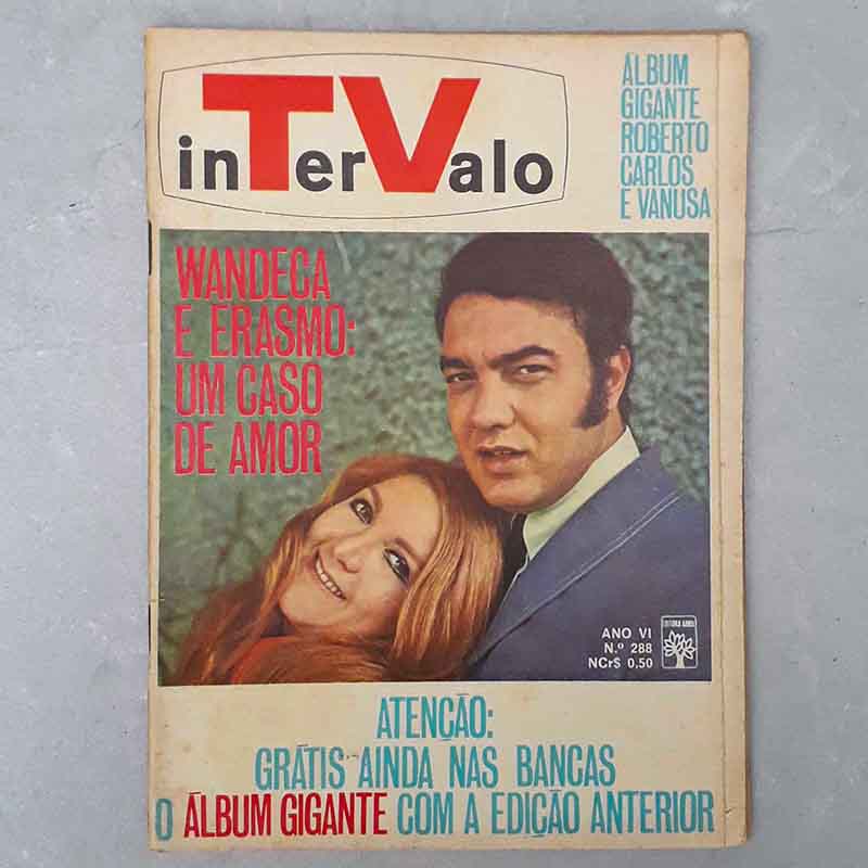 Revista Intervalo N.º 288 Capa Wanderléa, Erasmo Carlos