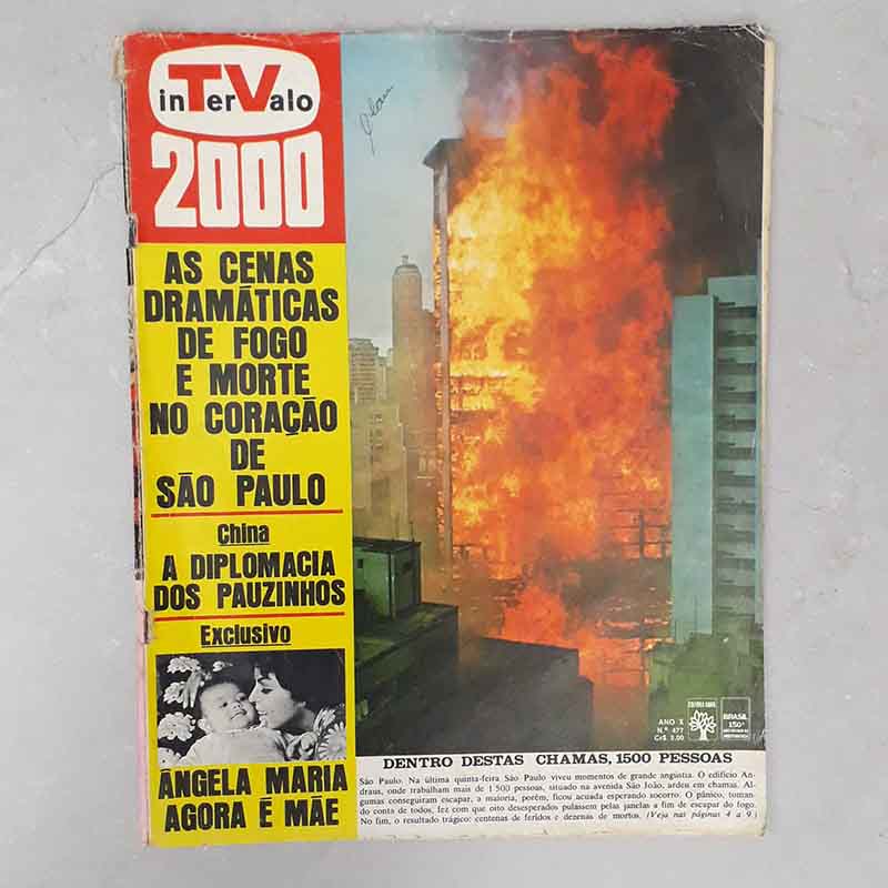 Imagem Revista Intervalo 2000 N.º 477 Incêndio Edifício Andraus