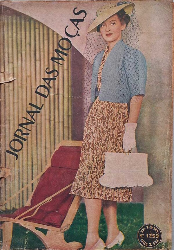 Jornal das Moças número 1259.   Revistas antigas de moda. Atenção: não contem o suplemento com molde.  Editora: Empresa Jornal das Moças.  Edição: 03/08/1939. 