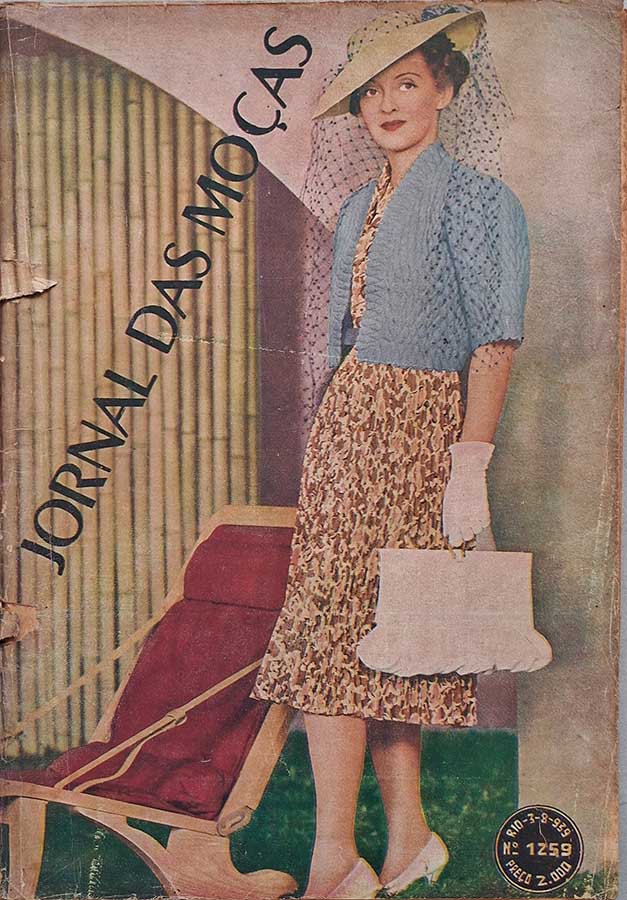 Jornal das Moças número 1259.   Revistas antigas de moda. Atenção: não contem o suplemento com molde.  Editora: Empresa Jornal das Moças.  Edição: 03/08/1939. 