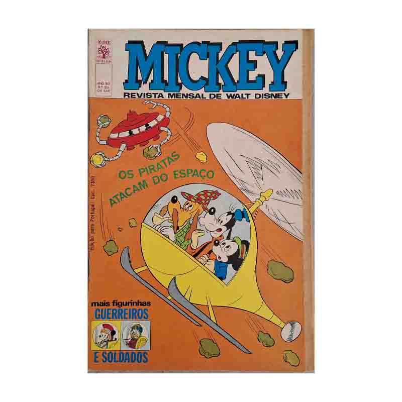 Mickey Nr 216 com figurinhas (Outubro/1970; Editora Abril)