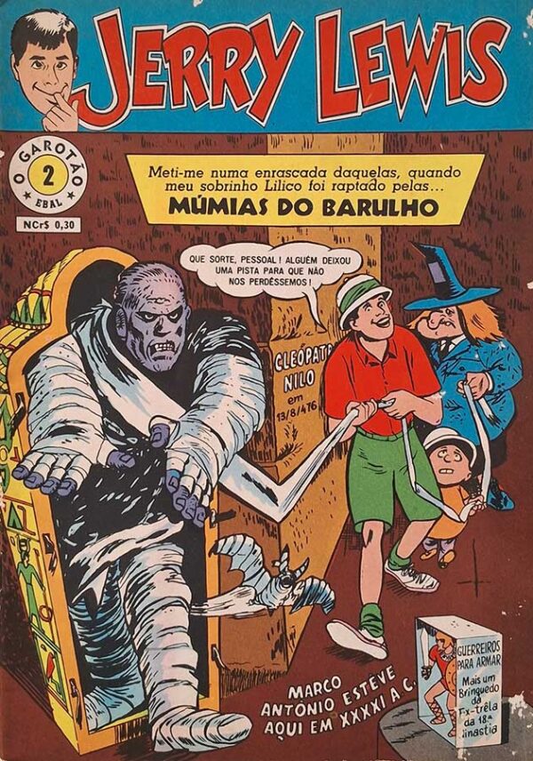 Jerry Lewis (O Garotão/Ebal) 1ª Série Nr 2.   Gibis antigos. Revistas em Quadrinhos.  Editora: EBAL.  Ano de Edição: Outubro/1967. 