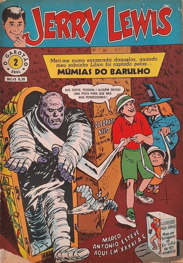 Jerry Lewis (O Garotão/Ebal) 1ª Série Nr 2.   Gibis antigos. Revistas em Quadrinhos.  Editora: EBAL.  Ano de Edição: Outubro/1967. 