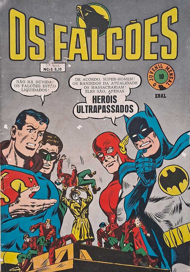 Os Falcões (O Juvenil Mensal 2ª Série) Número 10.   Gibis antigos. Revistas em Quadrinhos.  Editora: EBAL.  Ano de Edição: Maio/1968. 