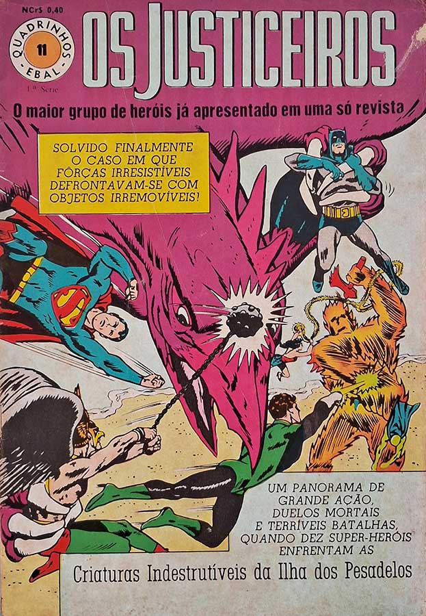 Os Justiceiros (Quadrinhos) Número 11.   Gibis antigos. Revistas em Quadrinhos.  Editora: EBAL.  Ano de Edição: Julho/1968. 