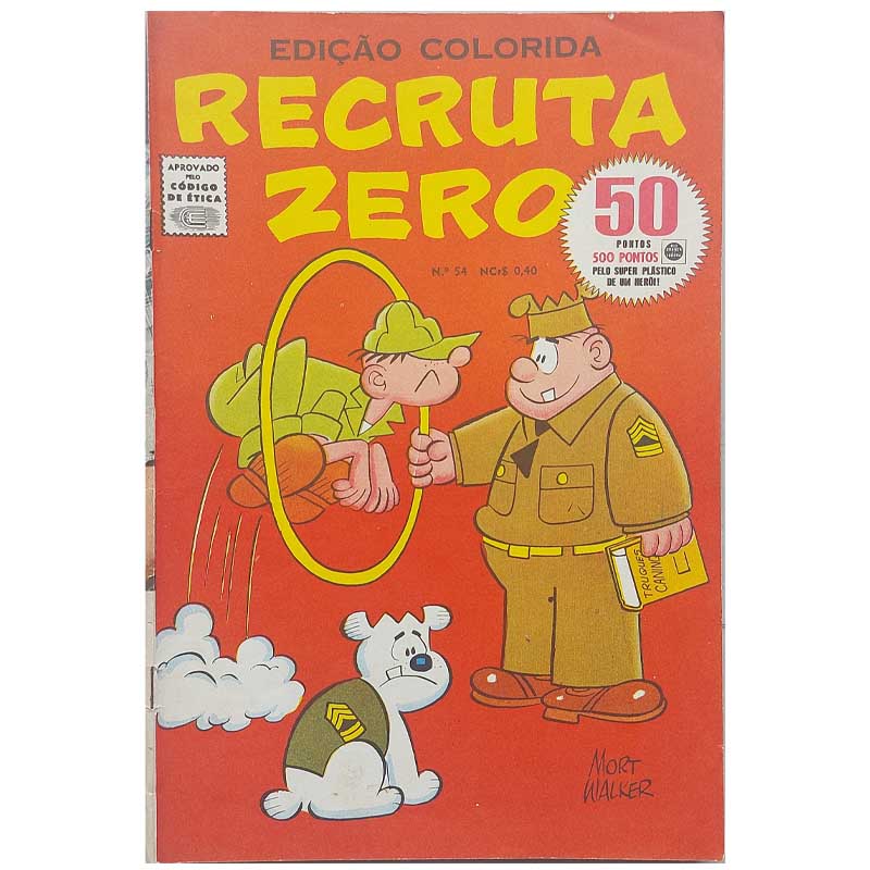 Recruta Zero (Rge) Nr 54 Edição Colorida Formato Americano Deze