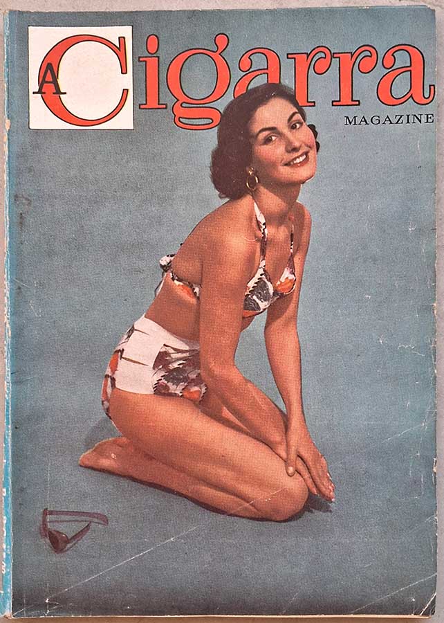 Revista A Cigarra número 272.  Revistas antigas de contos, reportagens e propagandas da época.  Editora: O Cruzeiro.  Edição: Março/1955. 