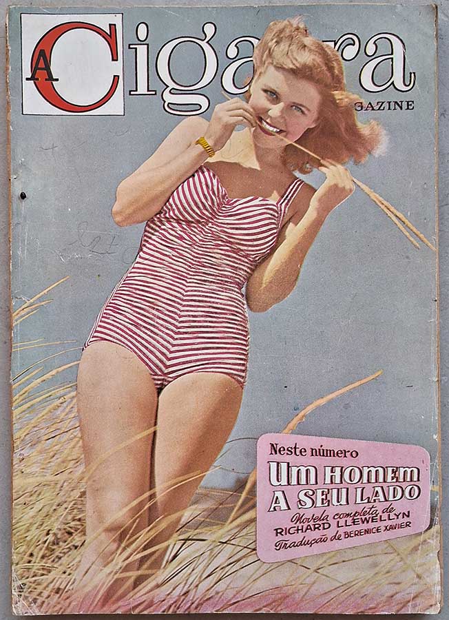 Revista A Cigarra número 198.  Revistas antigas de contos, reportagens e propagandas da época.  Editora: O Cruzeiro.  Edição: Setembro/1950. 