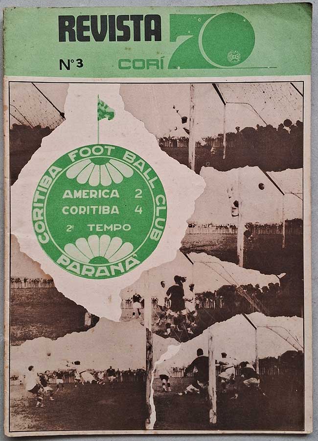 Revista Cori 70 número 3.   Revistas antigas de futebol e esportes. Revista sobre o Coritiba Football Club. Editora:  Impressora Paranaense. 