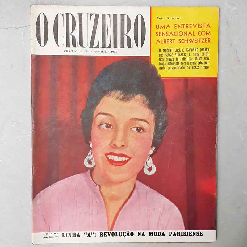 Revista O Cruzeiro Abril/1955 Capa Lenita de Góis